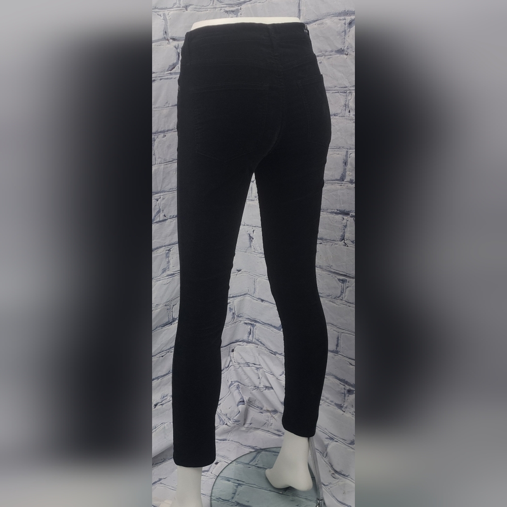Citizens of Humanity COH Rocket High Rise Skinny Black Velour Corduroy Size 25 - Picture 4 of 16